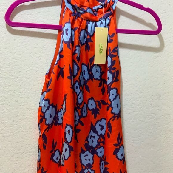 NWT JADE by Melody Tam Halter Top multicolor size S - Picture 2 of 9